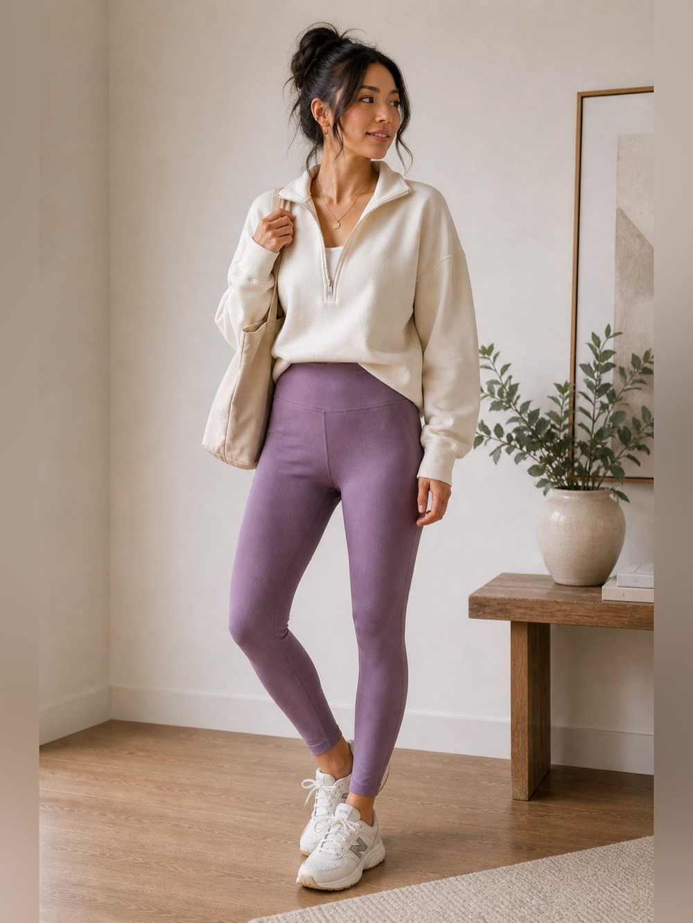 Athleta Ultra High Rise Elation Tight – Mauve Purple Leggings
